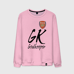 Свитшот хлопковый мужской Arsenal - London - goalkeeper, цвет: светло-розовый