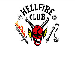 Свитшот хлопковый мужской Hellfire сlub art, цвет: белый — фото 2