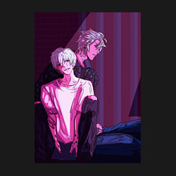 Свитшот хлопковый мужской Братья аниме, цвет: черный — фото 2