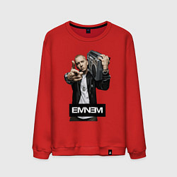 Свитшот хлопковый мужской Eminem boombox, цвет: красный