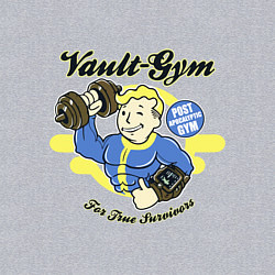 Свитшот хлопковый мужской Vault GYM - for true survivors, цвет: меланж — фото 2