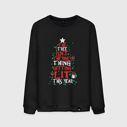 Мужской свитшот Ёлка не единственное что зажжётся в 2023