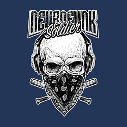 Свитшот хлопковый мужской Neurofunk solder, цвет: тёмно-синий — фото 2