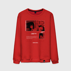 Свитшот хлопковый мужской Аса Митака - devil, цвет: красный