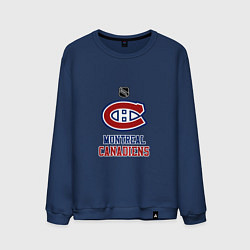 Свитшот хлопковый мужской Монреаль Канадиенс - НХЛ, цвет: тёмно-синий