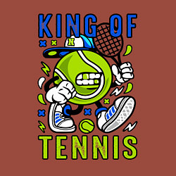 Свитшот хлопковый мужской Король тенниса мяч с ракеткой, цвет: кирпичный — фото 2