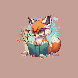 Свитшот хлопковый мужской Умный лисёнок, цвет: пыльно-розовый — фото 2