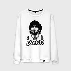 Свитшот хлопковый мужской Dios Diego, цвет: белый