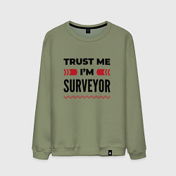 Мужской свитшот Trust me - Im surveyor