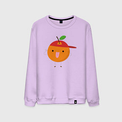 Свитшот хлопковый мужской Крутой персик, цвет: лаванда