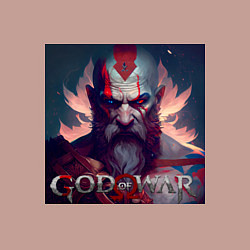 Свитшот хлопковый мужской Кратос, бог войны, цвет: пыльно-розовый — фото 2