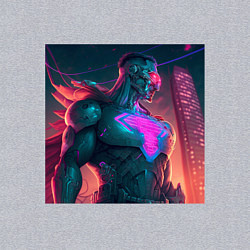 Свитшот хлопковый мужской Ночной герой, цвет: меланж — фото 2