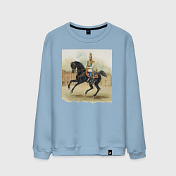 Мужской свитшот Николай II на коне на дворцовой площади