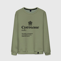 Мужской свитшот Суетолог