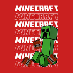 Свитшот хлопковый мужской Крипер Майнкрафт, цвет: красный — фото 2