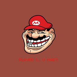 Свитшот хлопковый мужской Mario player 1, цвет: кирпичный — фото 2