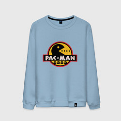 Свитшот хлопковый мужской Pac-man game, цвет: мягкое небо
