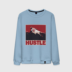 Свитшот хлопковый мужской Rodman hustle, цвет: мягкое небо