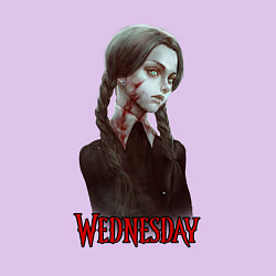 Свитшот хлопковый мужской Wednesday fan art, цвет: лаванда — фото 2