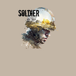 Свитшот хлопковый мужской Soldier, цвет: миндальный — фото 2