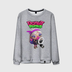 Свитшот хлопковый мужской Дизлайк, цвет: меланж