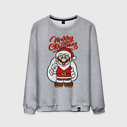 Мужской свитшот Christmas Mario