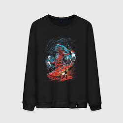 Мужской свитшот Перун славянский бог громовержец