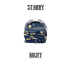 Свитшот хлопковый мужской Starry Night, цвет: белый — фото 2