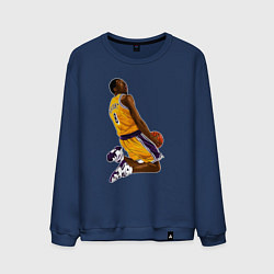 Свитшот хлопковый мужской Kobe dunk, цвет: тёмно-синий