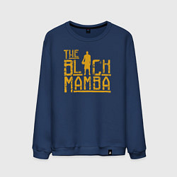 Свитшот хлопковый мужской The black mamba, цвет: тёмно-синий