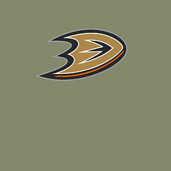 Свитшот хлопковый мужской Анахайм Дакс логотип, цвет: авокадо — фото 2