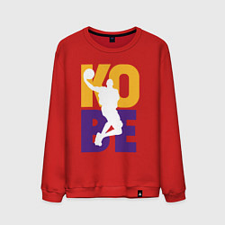 Свитшот хлопковый мужской Kobe fly, цвет: красный