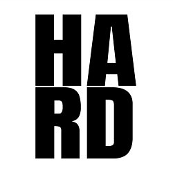 Свитшот хлопковый мужской Hard жесткая надпись, цвет: белый — фото 2