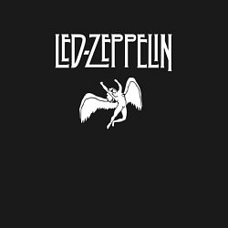 Свитшот хлопковый мужской Led Zeppelin падший ангел, цвет: черный — фото 2