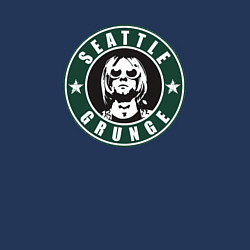 Свитшот хлопковый мужской Seattle grunge Nirvana Kurt, цвет: тёмно-синий — фото 2