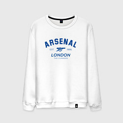 Свитшот хлопковый мужской Arsenal london the gunners, цвет: белый