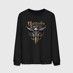 Свитшот хлопковый мужской Baldurs Gate III, цвет: черный