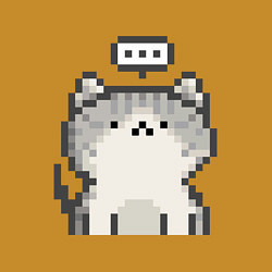 Свитшот хлопковый мужской Pixel Cat V1, цвет: горчичный — фото 2