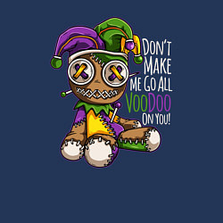 Свитшот хлопковый мужской Dont make me go all voodoo on you, цвет: тёмно-синий — фото 2