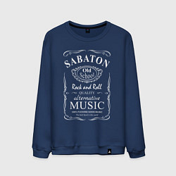 Свитшот хлопковый мужской Sabaton в стиле Jack Daniels, цвет: тёмно-синий