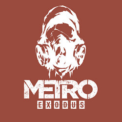 Свитшот хлопковый мужской Metro exodus art, цвет: кирпичный — фото 2