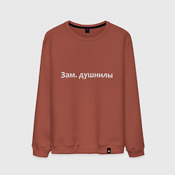 Свитшот хлопковый мужской Зам душнилы - светлая, цвет: кирпичный