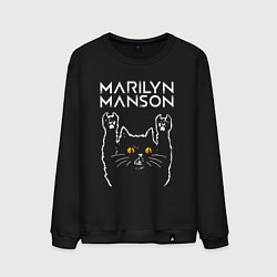 Мужской свитшот Marilyn Manson rock cat