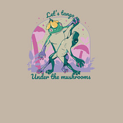 Свитшот хлопковый мужской Лягушки танцуют танго, цвет: миндальный — фото 2