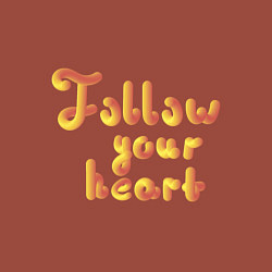 Свитшот хлопковый мужской Follow your heart, цвет: кирпичный — фото 2