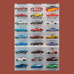 Свитшот хлопковый мужской Hot Wheels - collection Автомобили на полке, цвет: кирпичный — фото 2