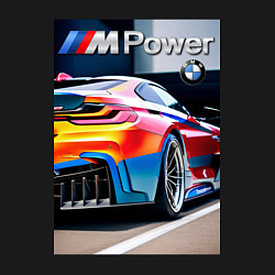 Свитшот хлопковый мужской BMW M Power - motorsport, цвет: черный — фото 2