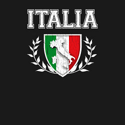 Свитшот хлопковый мужской Italy map, цвет: черный — фото 2