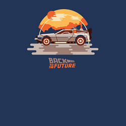 Свитшот хлопковый мужской Back to the future, цвет: тёмно-синий — фото 2