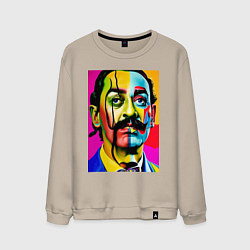 Свитшот хлопковый мужской Salvador Dali, цвет: миндальный
